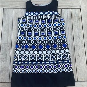 Mark geometric shift dress, size medium